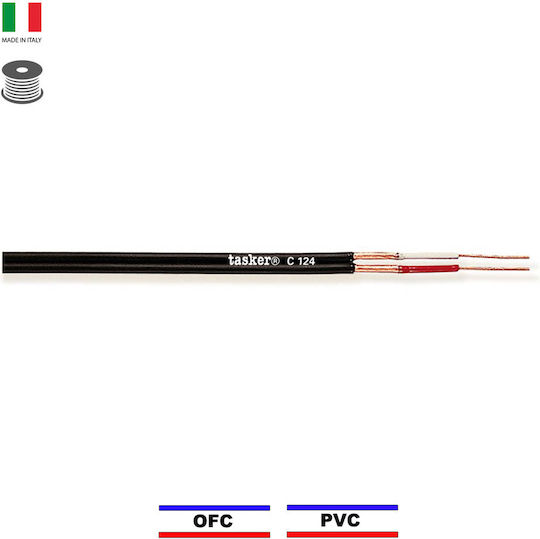 C124 Pvc Καλωδιο Audio Κουλ 100m Tasker