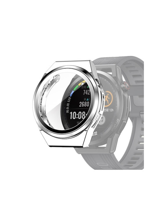 Κάλυψη Θήκη Σιλικόνης σε Ασημί χρώμα για Huawei Watch GT Runner Κάλυψη Θήκη Σιλικόνης σε Ασημί χρώμα για Huawei Watch GT Runner
