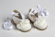 Ever Kid Pantofi de botez pentru fetițe Espadrile Alburi