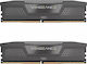 Corsair Vengeance K2 DDR5 32GB Arbeitsspeicher mit 2x16GB Module und Geschwindigkeit 6400 für Schreibtisch