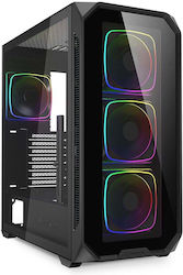 Sharkoon AK5G RGB Gaming Middle Tower Carcasă C...