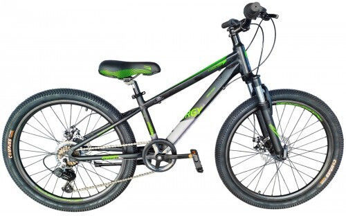 Energy Enigma 24" 2025 Μαύρο Mountain Bike με Ταχύτητες και Μηχανικά Δισκόφρενα