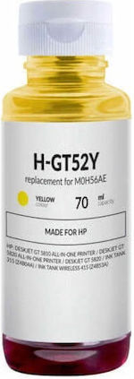 HP Kompatible Tinte GT52 Gelbe Flasche 70ml