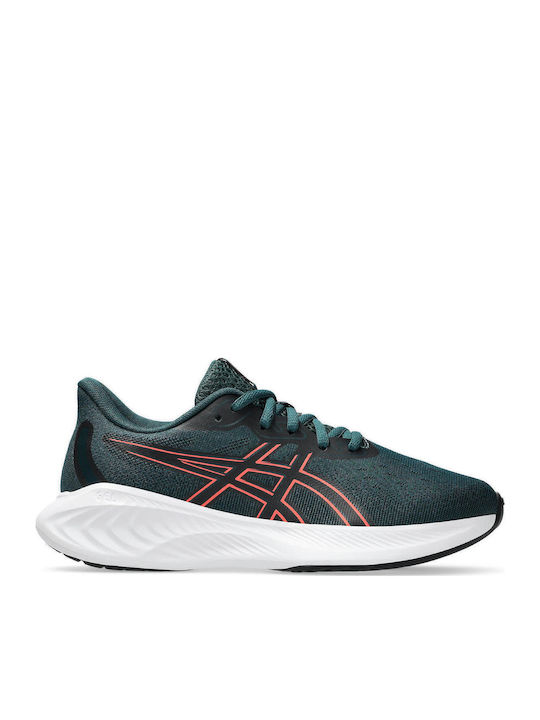 Gel-cumulus Kids Sports Shoes Running with Laces Green