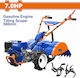 Wadfow WTL2A58R Kultivator Benzin 7hp/212cc mit Manueller Start