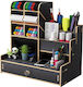 Lemnos Organizator de birou Konamo în Culoare Negru 25x5x15cm