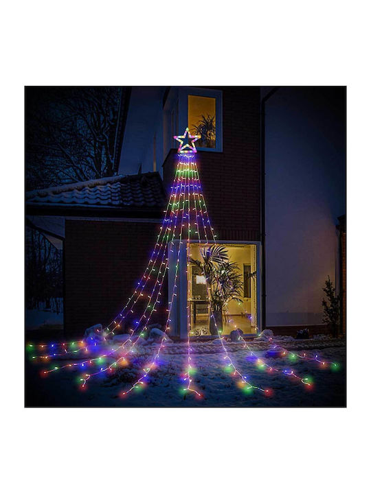 320 Lămpițe LED 3.35m. Multicolore tip Ploaie 1buc