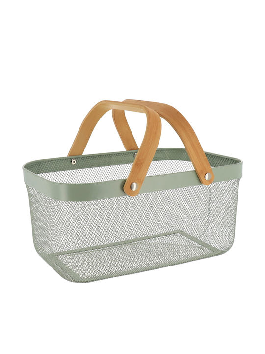 Atmosphera Storage Basket Green 39x25x19.5cm 1pcs