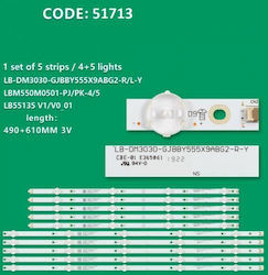 Philips LG 55" LB55135 Set 10 Stück LED-Leiste