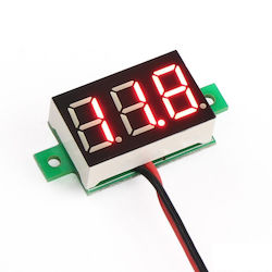 Βολτόμετρο DC 0-100V 0.36" (#48707)