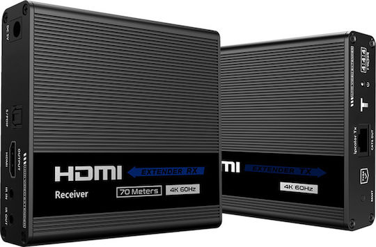 Lenkeng LKV676E 70m 4K@60Hz HDMI Extender Bidirectional IR Pass-Back