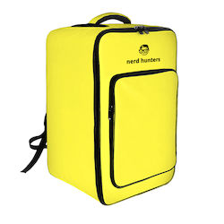 Yellow Board Game Backpack from Nerd Hunters