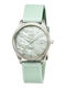 Boccia Women's Watch with Green Leather Strap