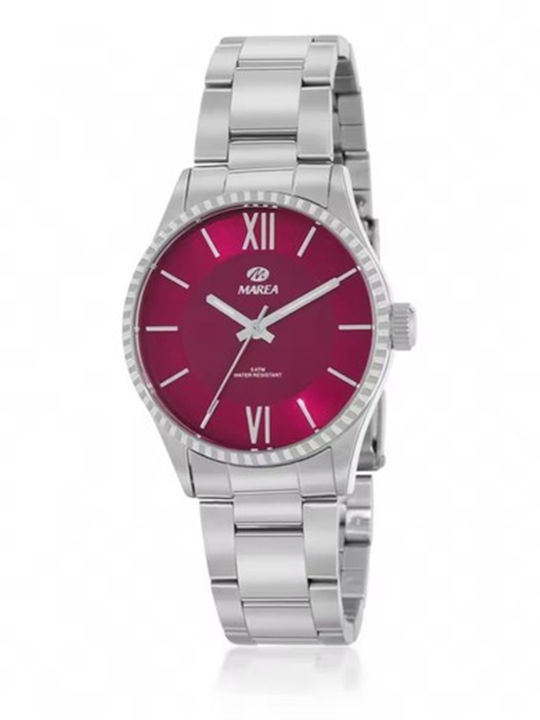 Marea Damen Uhr mit Silber Metallarmband