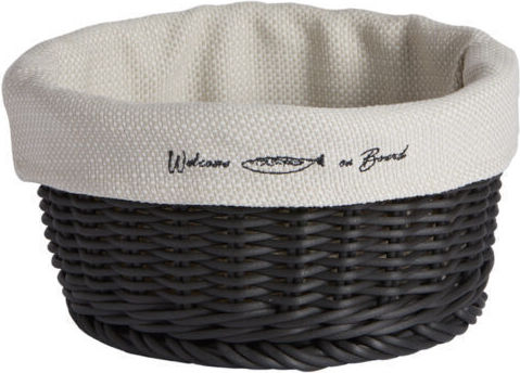 Marine Business Bread Basket Wooden Black