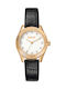 Chambers Women's Watch with Black Leather Strap