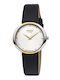 Women's Watch with Black Leather Strap