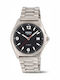 Boccia Men's Watch Battery with Silver Metal Bracelet