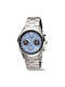 Boccia Men's Watch Chronograph Battery with Silver Metal Bracelet