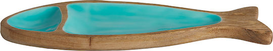 Marine Business Platou de Servire Lemn Turquoise 1buc