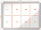 Nobo Magnetic Hanging Dry Erase Board 69.2x97.2cm