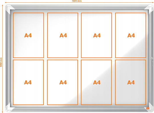 Nobo Magnetic Hanging Dry Erase Board 69.2x97.2cm