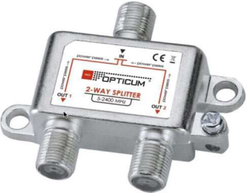 Opticum Splitter 2 Way 5-2400 Mhz Power Pass