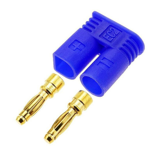Ec2 Stecker Männlich Pin 2 Kabel Gelötet 15A 500V Amass ©