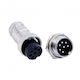 #46425 Gx16 7pin Female Circular Aviation Socket Plug
