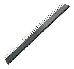 Ακιδοσειρά 1x40 Pin Γωνιακή Θηλυκή 40 Pin Angled 90° Single Row Female Header 2.54mm Spacing