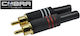 Cobra Set 2x RCA Male Pro Plug Set 2x Male Professional RCA Plugs CKX-027