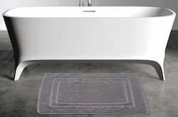 Kipper Hotel Bathroom Mat Gray