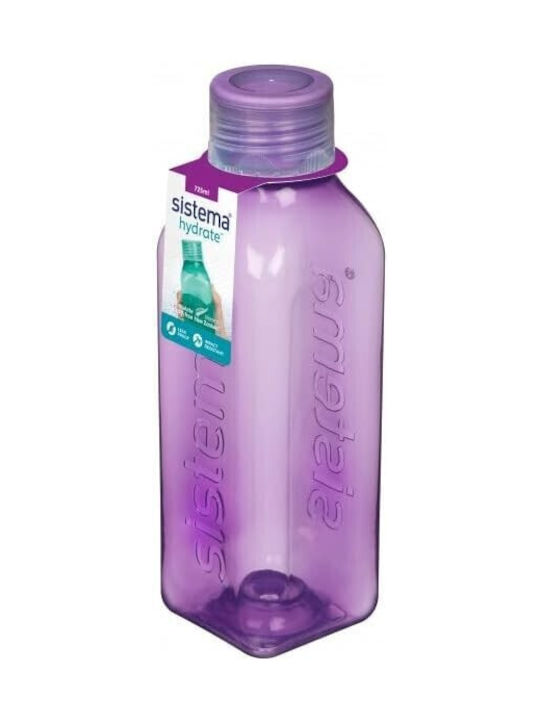 Sistema Bottle Water Glass with Screw Cap Trans...