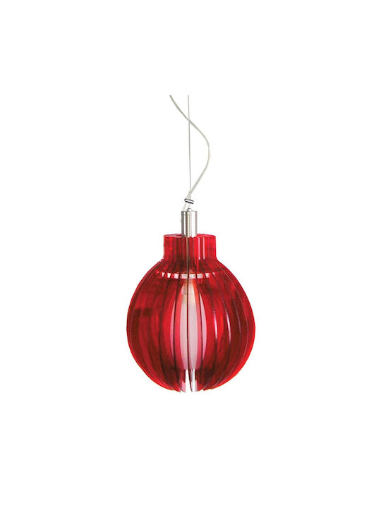 Gekas Pendant Light Red with Socket E27