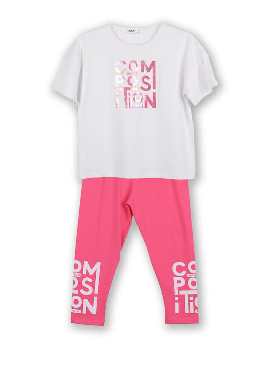 Nek Kids Wear Kids' Set with Leggings Summer 2p...