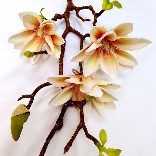 Ramură Decorativă Home&camp Magnolia Somon 79cm