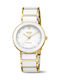 Women's Watch with White Metal Bracelet