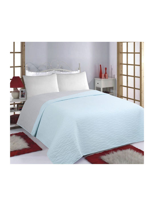 Silk Fashion Waves Set Coverlet Queen Size Sky ...