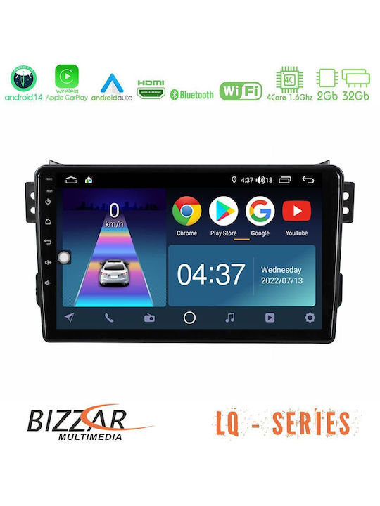Bizzar Auto-Audiosystem für Opel Agila Suzuki Spritzer 2008-2014 (Bluetooth/USB/WiFi/GPS/Apple-Carplay/Android-Auto)