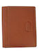Leather Men's Wallet Cards Tabac Brown