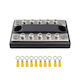 Cp-4002 100a 48v Rv Yacht Modified Double Row 5-way Busbar 10pcs Terminals