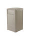 Trust Plastic Waste Bin Beige 62.9cm
