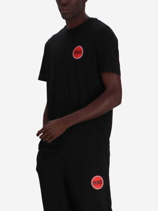 Hugo Logo T-shirt Μαύρο