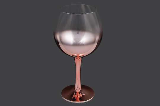 La Vista White Wine Glass Crystal Pink