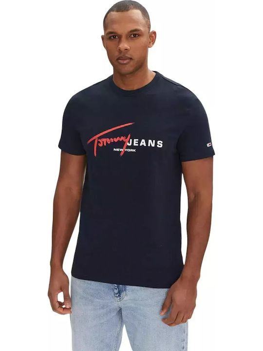 Tommy Hilfiger Signature T-shirt Μπλε