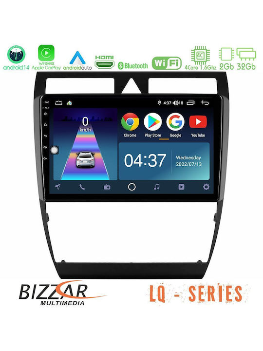 Bizzar Car Audio System for Citroen C5 Audi A6 1997-2004 (Bluetooth/USB/WiFi/GPS/Apple-Carplay/Android-Auto) with Touch Screen 9"