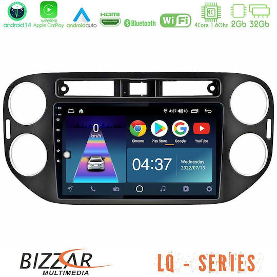 Bizzar Ηχοσύστημα Αυτοκινήτου για Volkswagen Tiguan / Golf Plus 2004 – 2014 (Bluetooth/USB/WiFi/GPS/Apple-Carplay/Android-Auto) με Οθόνη Αφής 9"