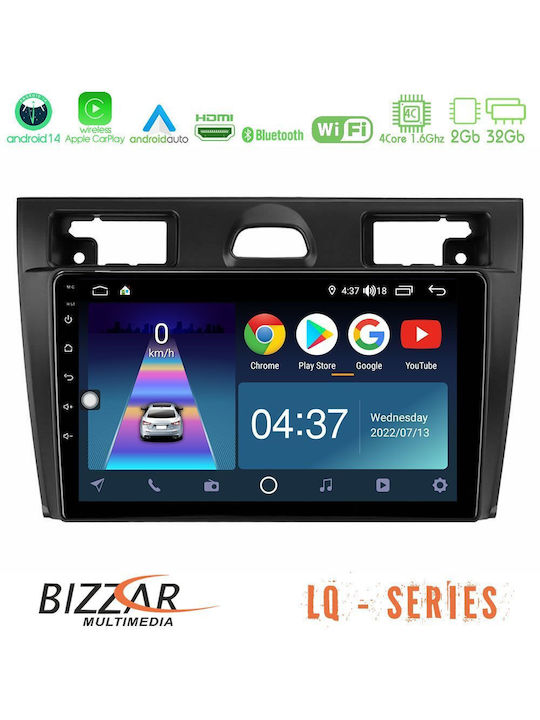 Bizzar Ηχοσύστημα Αυτοκινήτου για Ford Fiesta / Fusion 2006-2008 (Bluetooth/USB/WiFi/GPS/Apple-Carplay/Android-Auto) με Οθόνη Αφής 9"