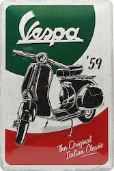 Mittleres Schild Vespa Klassik Logo