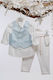 Mi Chiamo Boys Baptism Suit with Vest Light Blue